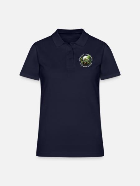 As Above So Below As Within So Without Graphics - Women's Pique Polo Shirt - midnight navy - Front