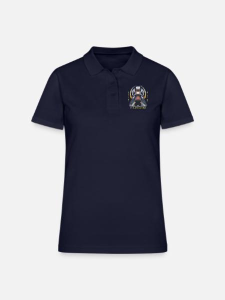 GUARDIAN OF LIGHT - Women's Pique Polo Shirt - midnight navy - Front
