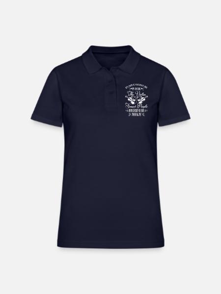 Music Instrument Feeling String Instrument - Women's Pique Polo Shirt - midnight navy - Front