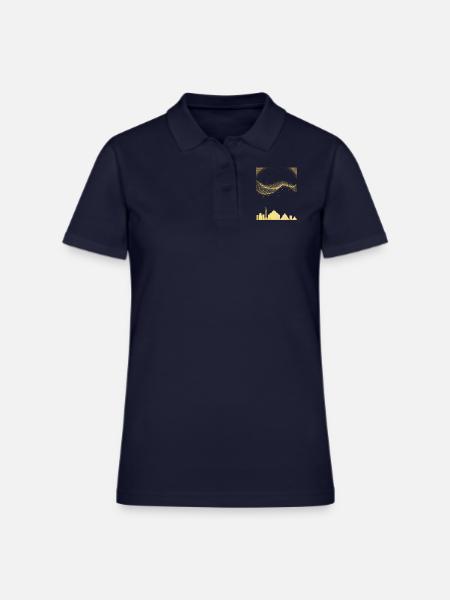 mexico city - Women's Pique Polo Shirt - midnight navy - Front