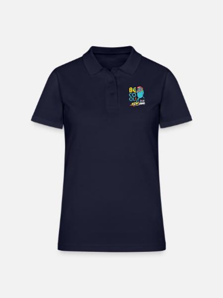 Be cool NYC funny - Women's Pique Polo Shirt - midnight navy - Front