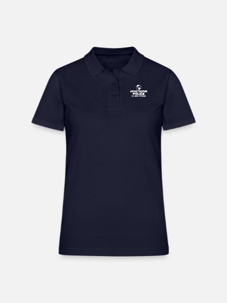Apostrophe Police - Women's Pique Polo Shirt - midnight navy - Front