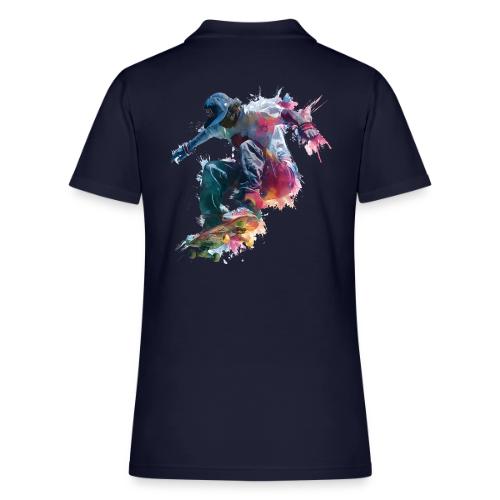 Skateboarding: Ride the Colors - Women's Pique Polo Shirt