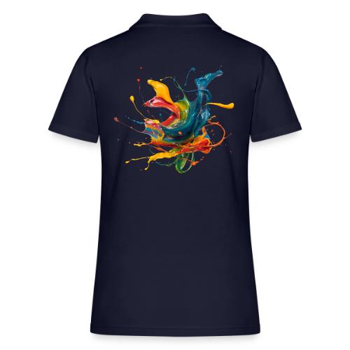 Chromatic Flow - Women's Pique Polo Shirt