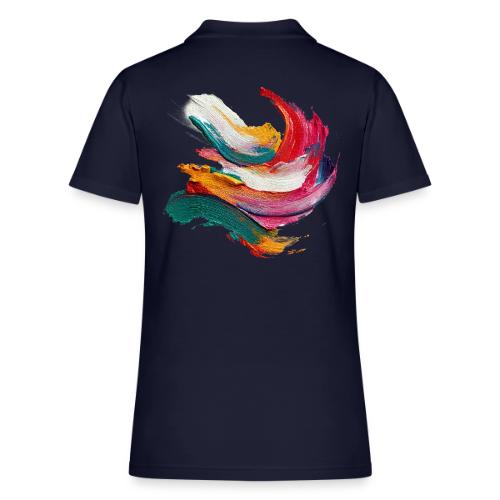 Colorful brushstrokes - Women's Pique Polo Shirt