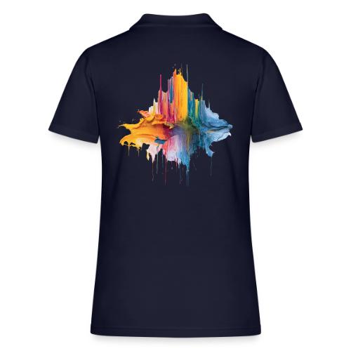 Impasto Spectrum - Women's Pique Polo Shirt
