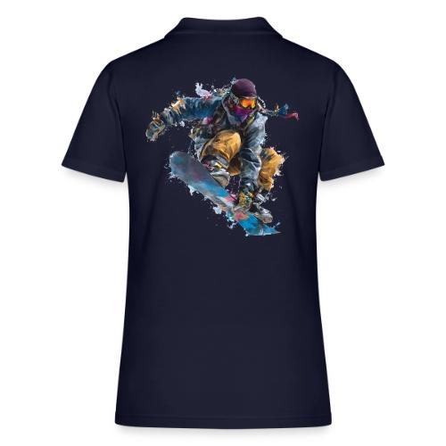 Snowboarding: Splash of Speed - Women's Pique Polo Shirt