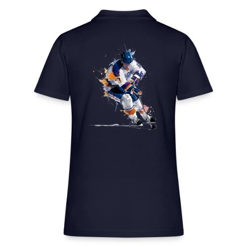 Hockey: Icy Streaks - Women's Pique Polo Shirt