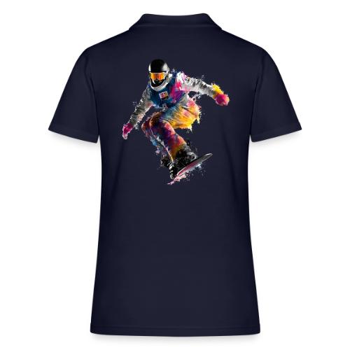 Snowboarding: Frozen Palette - Women's Pique Polo Shirt