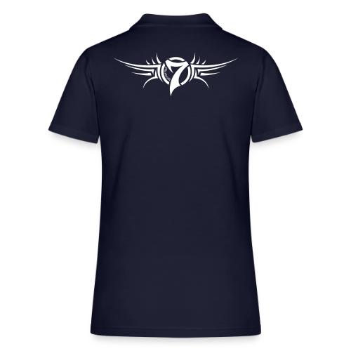 MayheM-7 Tattoo Logo White - Women's Pique Polo Shirt