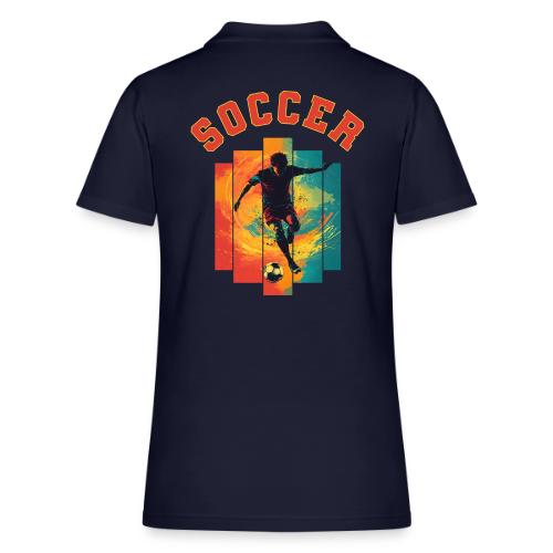 Soccer Heartbeat - Women's Pique Polo Shirt