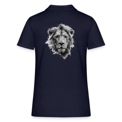 Lion: Monochrome King - Women's Pique Polo Shirt