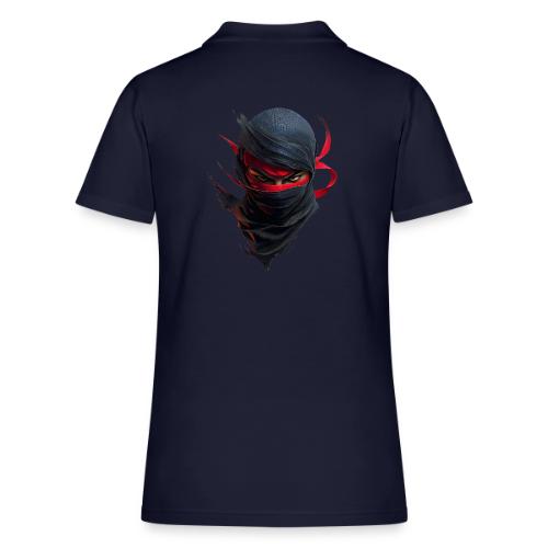 Crimson Stare Ninja - Women's Pique Polo Shirt