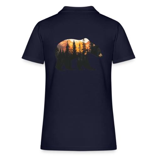 Bear: Sunset Guardian - Women's Pique Polo Shirt