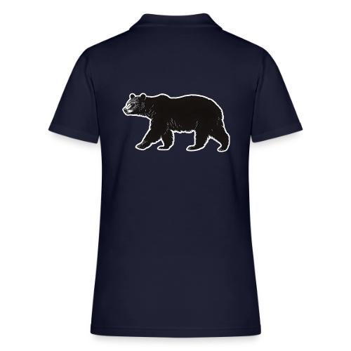 Midnight Black Bear - Women's Pique Polo Shirt