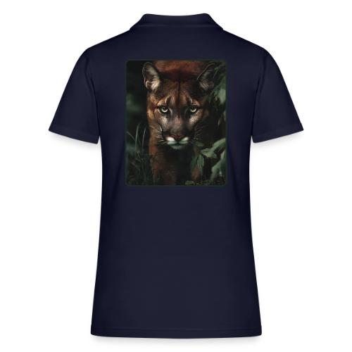 Cougar Jungle Predator Design - Women's Pique Polo Shirt