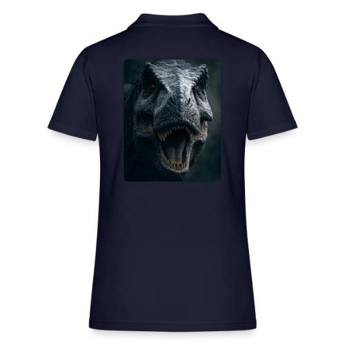 T Rex Cinematic Close-Up Design - Women's Pique Polo Shirt