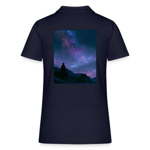 Stargazer Nebula Night Sky Art - Women's Pique Polo Shirt