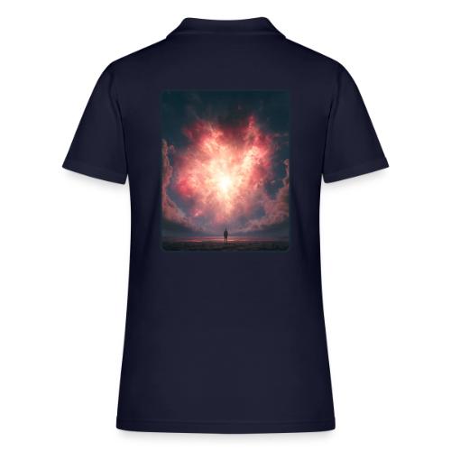 Supernova Sky Sci-Fi Artwork - Women's Pique Polo Shirt