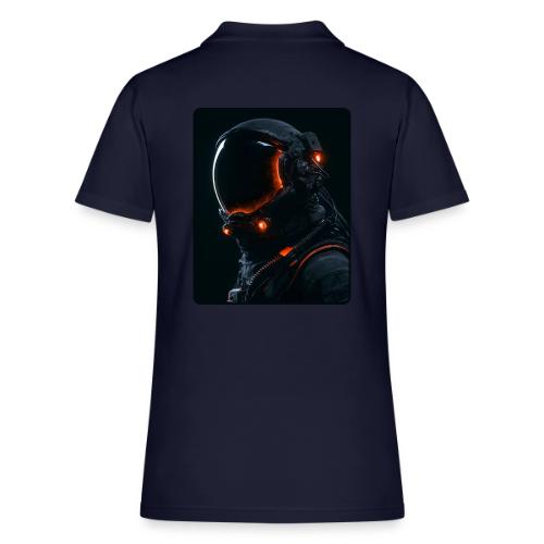 Futuristic Astronaut Helmet - Women's Pique Polo Shirt