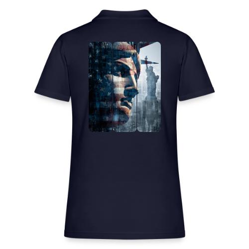 USA: Liberty in Three Visions - Women's Pique Polo Shirt