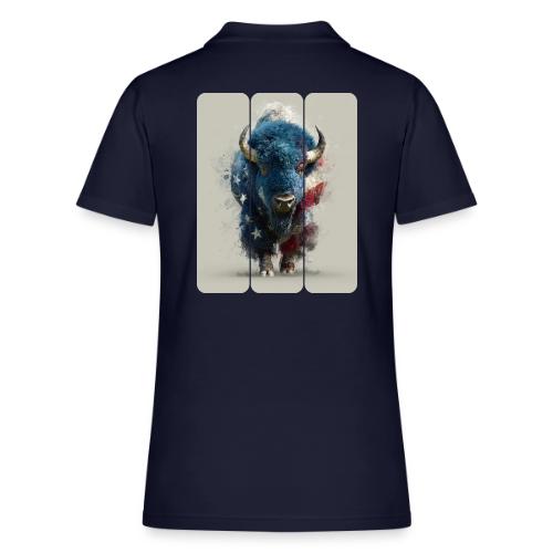 USA: Spirit of the Plains - Women's Pique Polo Shirt