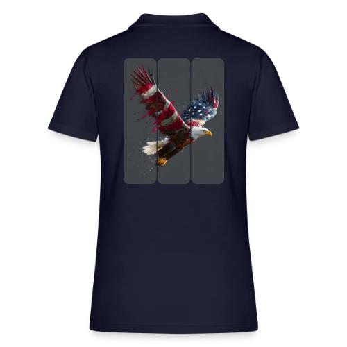 USA: Freedom in Flight - Women's Pique Polo Shirt