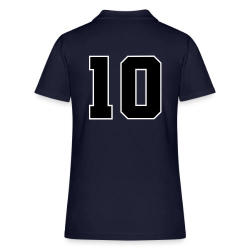 Varsity Number 10 Athletic Design - Women's Pique Polo Shirt