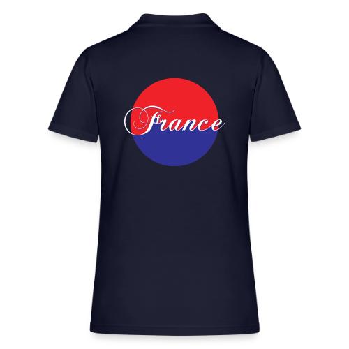 France Tricolore Circle - Women's Pique Polo Shirt
