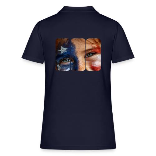 USA: Patriot Gaze - Women's Pique Polo Shirt