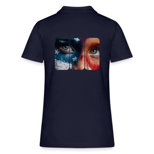 USA: Star-Spangled Glance - Women's Pique Polo Shirt