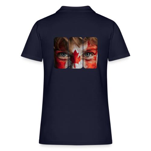 Canada: Maple Leaf Gaze - Women's Pique Polo Shirt