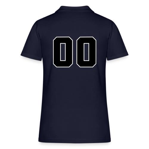 Varsity 00 Athletic Number Design - Women's Pique Polo Shirt
