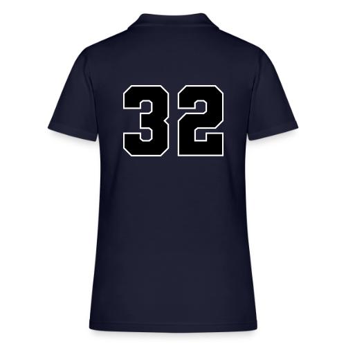 Varsity Number 32 Athletic Design - Women's Pique Polo Shirt