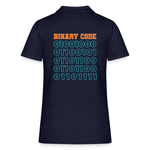 Say Hello in Binary code - Women's Pique Polo Shirt