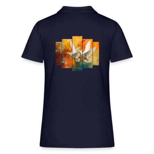 Wings of Peace - Women's Pique Polo Shirt