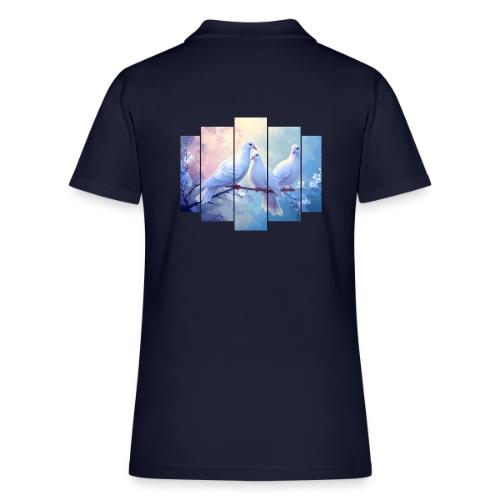 Symbols of Peace and Serenity - Women's Pique Polo Shirt