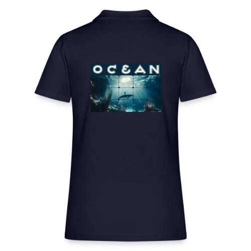 Ocean: Dolphin’s Serenity - Women's Pique Polo Shirt