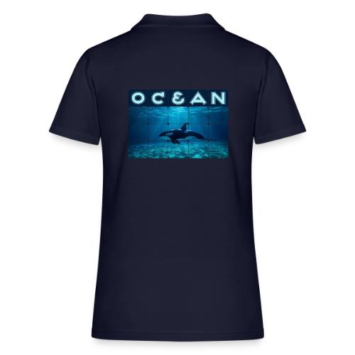 Ocean: Orca in Motion - Women's Pique Polo Shirt