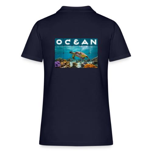 Ocean: Gentle Voyager - Women's Pique Polo Shirt