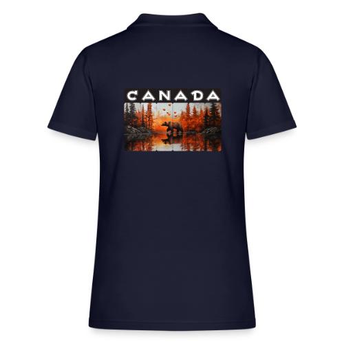Canada Wilderness Art - Women's Pique Polo Shirt