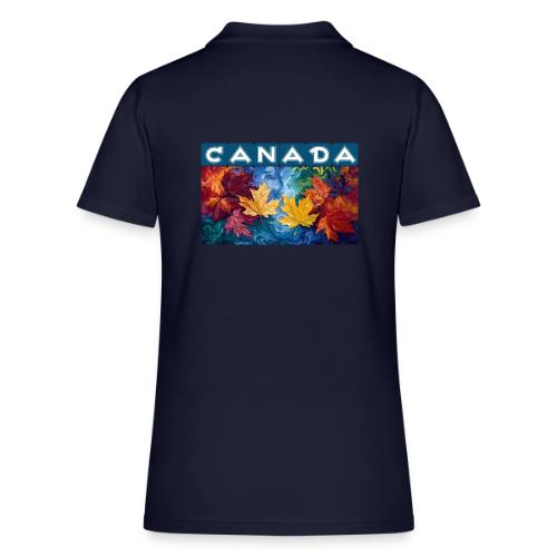 Canada in Brushstrokes - Women's Pique Polo Shirt