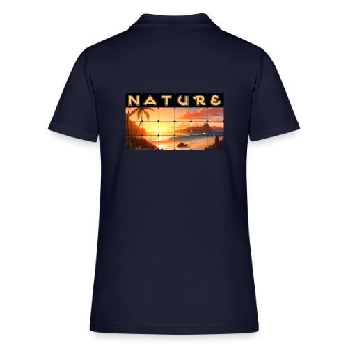 Nature: Tropical Twilight - Women's Pique Polo Shirt