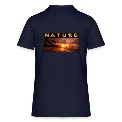 Nature: Sunset Serenity - Women's Pique Polo Shirt
