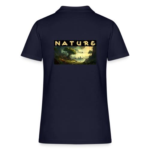 Whispers of Green Peaks - Women's Pique Polo Shirt