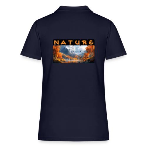 Nature: Golden Autumn Escape - Women's Pique Polo Shirt