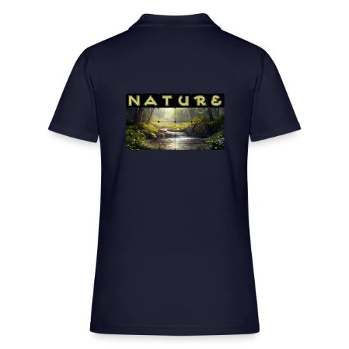 Nature: Verdant Bloom - Women's Pique Polo Shirt