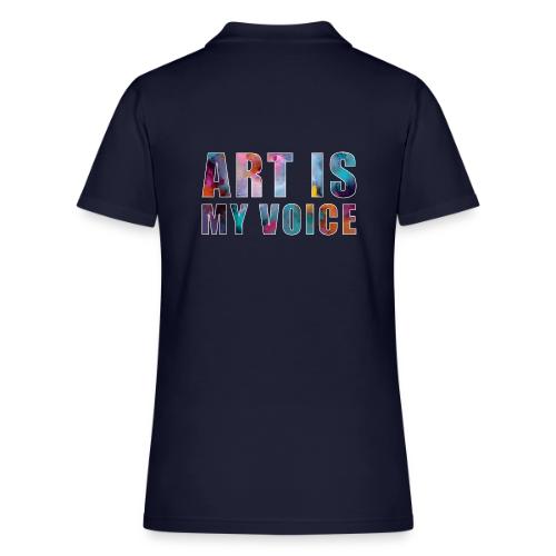 Art Is My Voice - Women's Pique Polo Shirt