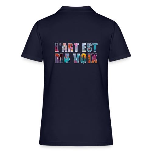 Art is my voice - Women's Pique Polo Shirt