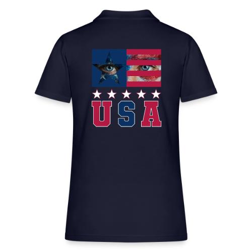 Stars and Vision USA - Women's Pique Polo Shirt